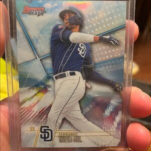 Topps Bowman's Best Baseball Card - Blue and White